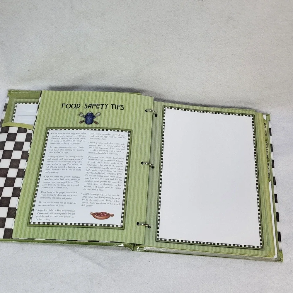 La Cuisine Recipe Keeper Binder New Seasons‎ French Kitchen Organizer